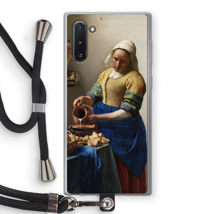 CaseCompany The Milkmaid: Samsung Galaxy Note 10 Transparant Hoesje met koord
