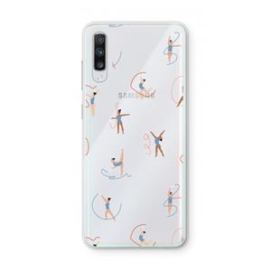CaseCompany Dancing #3: Samsung Galaxy A70 Transparant Hoesje