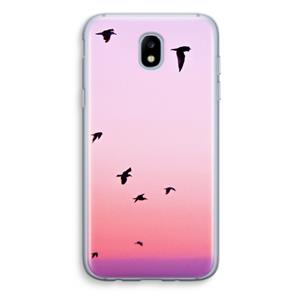 CaseCompany Fly away: Samsung Galaxy J5 (2017) Transparant Hoesje