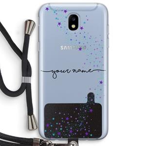 CaseCompany Sterren: Samsung Galaxy J5 (2017) Transparant Hoesje met koord