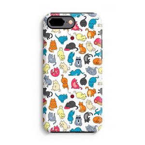 CaseCompany Kleurrijke katten: iPhone 7 Plus Tough Case