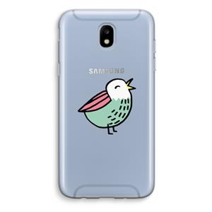 CaseCompany Birdy: Samsung Galaxy J5 (2017) Transparant Hoesje