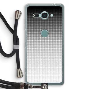CaseCompany Musketon Halftone: Sony Xperia XZ2 Compact Transparant Hoesje met koord