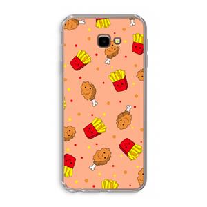 CaseCompany Chicken 'n Fries: Samsung Galaxy J4 Plus Transparant Hoesje