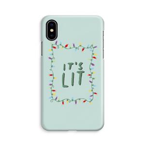 CaseCompany It's Lit: iPhone Xs Volledig Geprint Hoesje