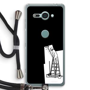 CaseCompany Musketon Painter: Sony Xperia XZ2 Compact Transparant Hoesje met koord