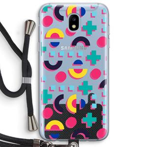 CaseCompany 8-bit N°2: Samsung Galaxy J5 (2017) Transparant Hoesje met koord