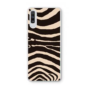 CaseCompany Arizona Zebra: Samsung Galaxy A70 Transparant Hoesje