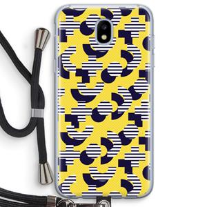 CaseCompany 8-bit N°3: Samsung Galaxy J5 (2017) Transparant Hoesje met koord