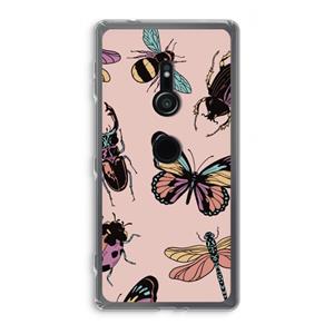 CaseCompany Tiny Bugs: Sony Xperia XZ2 Transparant Hoesje