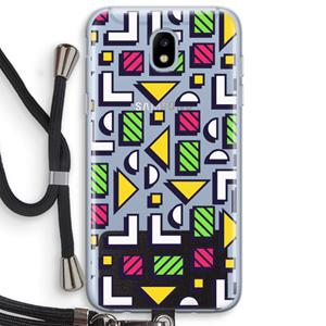 CaseCompany 8-bit N°4: Samsung Galaxy J5 (2017) Transparant Hoesje met koord