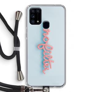 CaseCompany nofilter: Samsung Galaxy M31 Transparant Hoesje met koord
