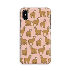 CaseCompany Alpacas: iPhone Xs Volledig Geprint Hoesje