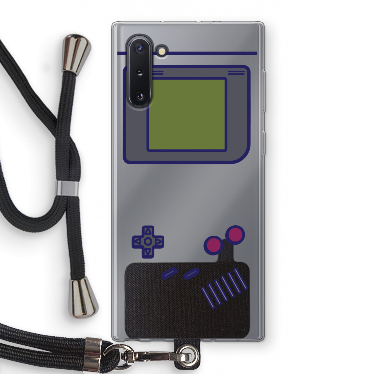 CaseCompany Game On: Samsung Galaxy Note 10 Transparant Hoesje met koord