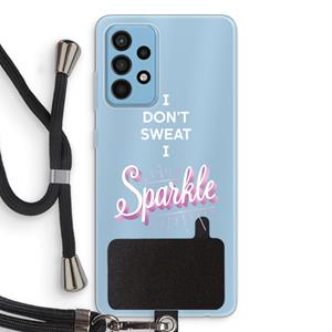 CaseCompany Sparkle quote: Samsung Galaxy A52 Transparant Hoesje met koord