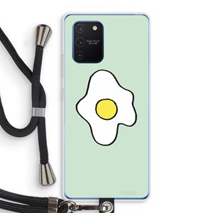 CaseCompany Spiegelei: Samsung Galaxy Note 10 Lite Transparant Hoesje met koord