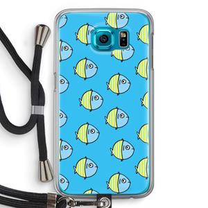CaseCompany Visjes: Samsung Galaxy S6 Transparant Hoesje met koord