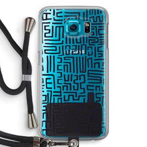 CaseCompany Moroccan Print: Samsung Galaxy S6 Transparant Hoesje met koord