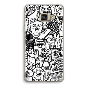 CaseCompany Vexx Mixtape #2: Samsung A3 (2017) Transparant Hoesje