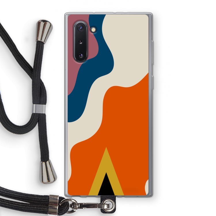 CaseCompany Noor A: Samsung Galaxy Note 10 Transparant Hoesje met koord