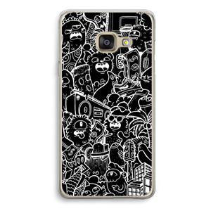 CaseCompany Vexx Black City : Samsung A3 (2017) Transparant Hoesje