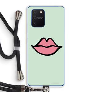 CaseCompany Kusje: Samsung Galaxy Note 10 Lite Transparant Hoesje met koord