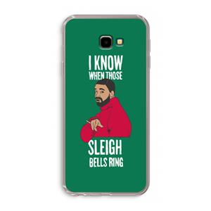 CaseCompany Sleigh Bells Ring: Samsung Galaxy J4 Plus Transparant Hoesje