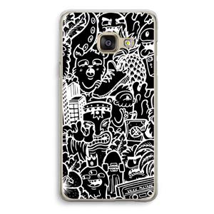 CaseCompany Vexx Black Mixtape: Samsung A3 (2017) Transparant Hoesje