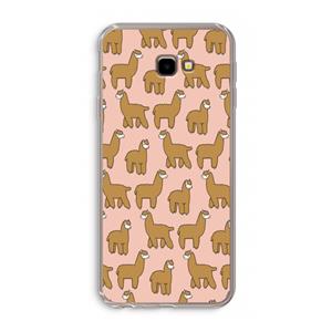 CaseCompany Alpacas: Samsung Galaxy J4 Plus Transparant Hoesje