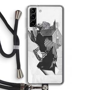 CaseCompany House: Samsung Galaxy S21 Plus Transparant Hoesje met koord