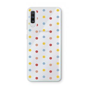 CaseCompany Bollen: Samsung Galaxy A70 Transparant Hoesje