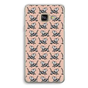CaseCompany Zwarte poes: Samsung A3 (2017) Transparant Hoesje