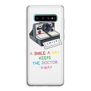 CaseCompany Smile: Samsung Galaxy S10 Plus Transparant Hoesje