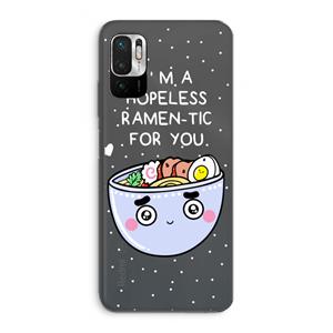 CaseCompany I'm A Hopeless Ramen-Tic For You: Xiaomi Redmi Note 10 5G Transparant Hoesje