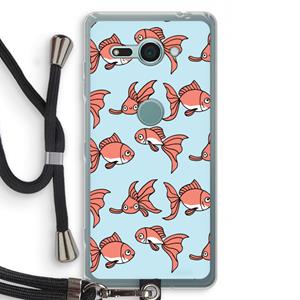 CaseCompany Blub: Sony Xperia XZ2 Compact Transparant Hoesje met koord
