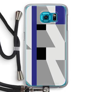 CaseCompany Gestalte 2: Samsung Galaxy S6 Transparant Hoesje met koord