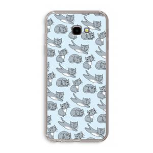 CaseCompany Poezen: Samsung Galaxy J4 Plus Transparant Hoesje