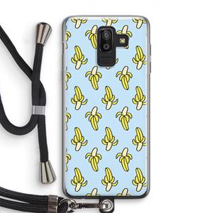 CaseCompany Bananas: Samsung Galaxy J8 (2018) Transparant Hoesje met koord