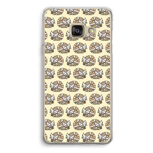 CaseCompany Slapende poes: Samsung A3 (2017) Transparant Hoesje