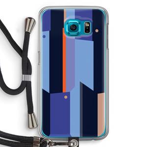 CaseCompany Gestalte 3: Samsung Galaxy S6 Transparant Hoesje met koord