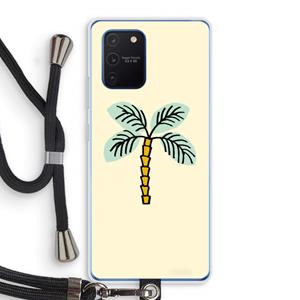 CaseCompany Palmboom: Samsung Galaxy Note 10 Lite Transparant Hoesje met koord