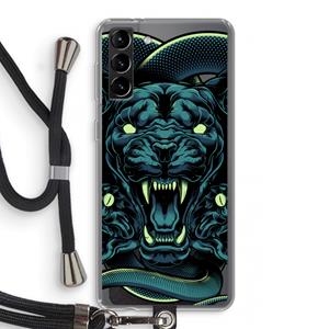 CaseCompany Cougar and Vipers: Samsung Galaxy S21 Plus Transparant Hoesje met koord