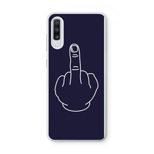 CaseCompany F**k U: Samsung Galaxy A70 Transparant Hoesje