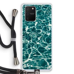 CaseCompany Weerkaatsing water: Samsung Galaxy S10 Lite Transparant Hoesje met koord
