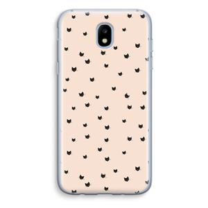 CaseCompany Kleine kattenkopjes: Samsung Galaxy J5 (2017) Transparant Hoesje