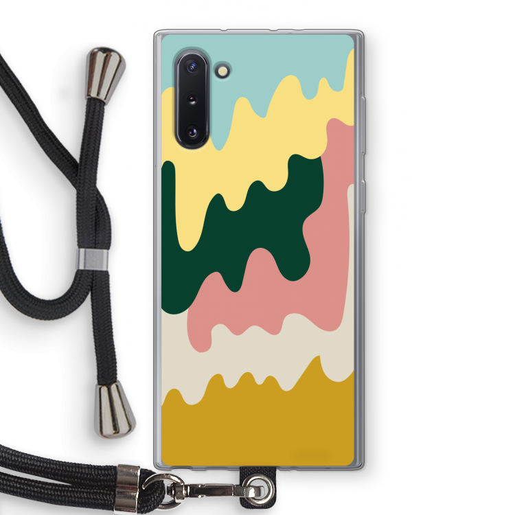 CaseCompany Baar B: Samsung Galaxy Note 10 Transparant Hoesje met koord