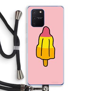 CaseCompany Raketijsje: Samsung Galaxy Note 10 Lite Transparant Hoesje met koord