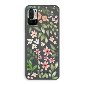 Botanical sweet flower heaven: Xiaomi Redmi Note 10 5G Transparant Hoesje