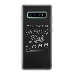 CaseCompany Risk loss: Samsung Galaxy S10 Plus Transparant Hoesje