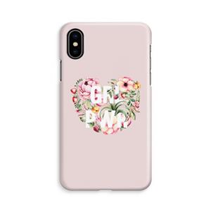 CaseCompany GRL PWR Flower: iPhone Xs Volledig Geprint Hoesje